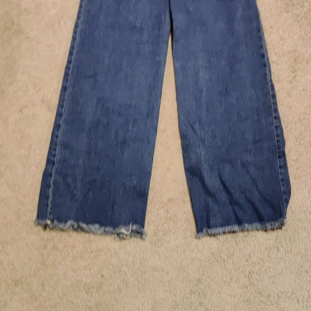 BCBGeneration High Rise Wide Leg Blue Denim Jeans 0/24 Y2K Cottagecore Vintage